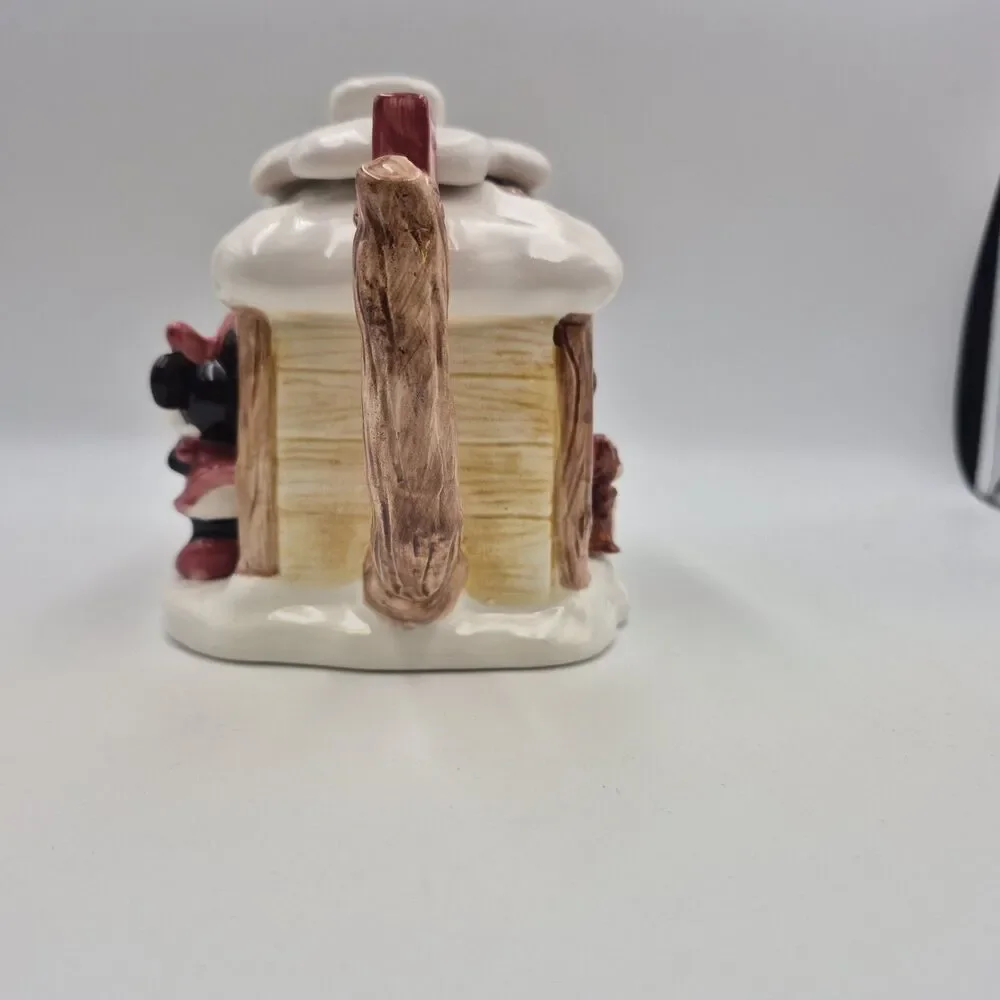 Vintage Disney Christmas “Santa's Workshop” Mickey and Minnie Holiday Teapot